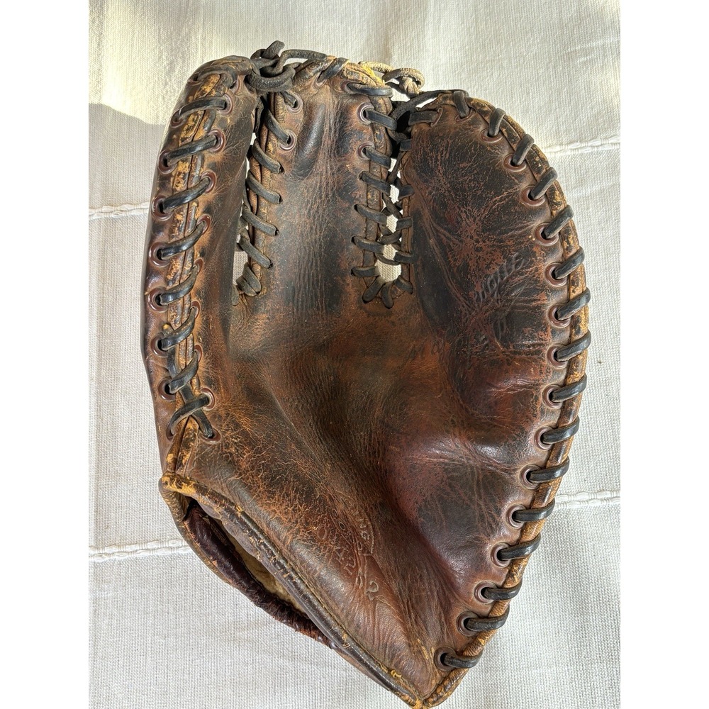 1950s Rawlings First Base Mitt Major League Claw Leather Vintage